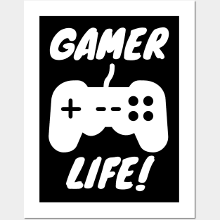 Gamer life console games Posters and Art